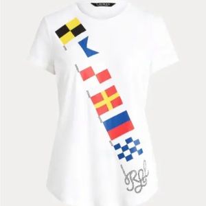 ralph lauren nautical flag t shirt